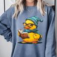 Rubber Duck Reading Book Rubber Duckie Reader Coffee Lover Comfort Colors Sweatshirt Denim Rubber Duck Reading Book Rubber Duckie Reader Coffee Lover Comfort Colors Sweatshirt Denim