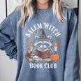 Salem Witch Book Club Raccoon Halloween Comfort Colors Sweatshirt Denim Salem Witch Book Club Raccoon Halloween Comfort Colors Sweatshirt Denim