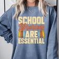 School Librarians Are Essential Library Book Lover Librarian Comfort Colors Sweatshirt Denim School Librarians Are Essential Library Book Lover Librarian Comfort Colors Sweatshirt Denim