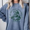 He Sees What You'Ve Been Reading Bookish Christmas Comfort Colors Sweatshirt Denim He Sees What You'Ve Been Reading Bookish Christmas Comfort Colors Sweatshirt Denim