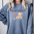 She's Got A Book For Every Situation Comfort Colors Sweatshirt Denim