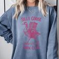 Silly Goose Book Club Comfort Colors Sweatshirt Denim