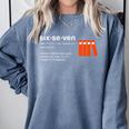 Six Seven Meme Reading Book Lover 6-7 67 Definition Comfort Colors Sweatshirt Denim Six Seven Meme Reading Book Lover 6-7 67 Definition Comfort Colors Sweatshirt Denim