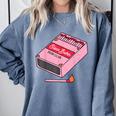 Slow Burn Book Club Comfort Colors Sweatshirt Denim