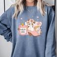 Smells Like Cowboy Romance Book Lover Comfort Colors Sweatshirt Denim Smells Like Cowboy Romance Book Lover Comfort Colors Sweatshirt Denim