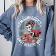 Smut Book Reader Romance Novel Somebody's Smut Reading Wife Comfort Colors Sweatshirt Denim