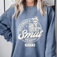 Smut Book Reader Spicy Romance Somebody's Smut Reading Wife Comfort Colors Sweatshirt Denim