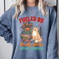 Smut Reader Cat Lover Fueled By Smutty Books & Cat Snuggles For Men Women Comfort Colors Sweatshirt Denim Smut Reader Cat Lover Fueled By Smutty Books & Cat Snuggles For Men Women Comfort Colors Sweatshirt Denim