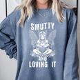 Smutty And Loving It Dark Fantasy Spicy Book Lover Comfort Colors Sweatshirt Denim Smutty And Loving It Dark Fantasy Spicy Book Lover Comfort Colors Sweatshirt Denim