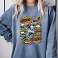 Softball Outfielder Best Traits Brave Retro Comic Book Art Premium Tri-Blend Comfort Colors Sweatshirt Denim Softball Outfielder Best Traits Brave Retro Comic Book Art Premium Tri-Blend Comfort Colors Sweatshirt Denim