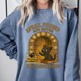 Speak Friend Enter Bookshop Magic Panther Comfort Colors Sweatshirt Denim