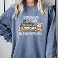 Spending Time With My Book Boyfriends Apparel Comfort Colors Sweatshirt Denim