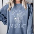 Spicy Book Club Women Dark Romance Lover Bookish Skeleton Comfort Colors Sweatshirt Denim Spicy Book Club Women Dark Romance Lover Bookish Skeleton Comfort Colors Sweatshirt Denim
