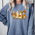 Spooky Halloween Book Lover Halloween Reading Goose Comfort Colors Sweatshirt Denim
