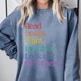 Stop Book Banning Pro Library Comfort Colors Sweatshirt Denim