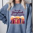 This Is My Storybook Character Costume Comfort Colors Sweatshirt Denim