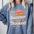 My Summer Is All Booked Book Lover Reading Vacation 2025 Comfort Colors Sweatshirt Denim My Summer Is All Booked Book Lover Reading Vacation 2025 Comfort Colors Sweatshirt Denim