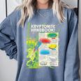 Superman Kryptonite Handbook Premium Tri-Blend Comfort Colors Sweatshirt Denim