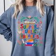 Support Public Libraries Book Nerd Outfit For Book Lovers Comfort Colors Sweatshirt Denim