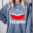 I Survived Reading Banned Books And All I Got Was Smarter Comfort Colors Sweatshirt Denim