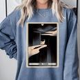 Tarot Cards Guide Book Esoteric Mysticism Clothing The Fool Tarot Card -Adults & Kids Small Short Sleeve Crew Neck Classic Fit Comfort Colors Sweatshirt Denim Tarot Cards Guide Book Esoteric Mysticism Clothing The Fool Tarot Card -Adults & Kids Small Short Sleeve Crew Neck Classic Fit Comfort Colors Sweatshirt Denim