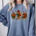 Teacher Fall Thanksgiving Turkey Reading Books Lovers Comfort Colors Sweatshirt Denim Teacher Fall Thanksgiving Turkey Reading Books Lovers Comfort Colors Sweatshirt Denim