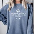 Teacher Haunted By 6-7 Halloween 6 7 Reading Book 67 Comfort Colors Sweatshirt Denim
