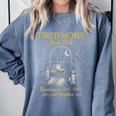 Tired Moms Book Club Coffee Chaos Readers Cozy Comfort Colors Sweatshirt Denim