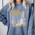 Tired Moms Book Club Reading Books Lovers Mom For Mothers Comfort Colors Sweatshirt Denim