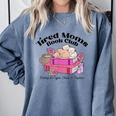 Tired Moms Book Club Running On Coffee Chaos And Chapter Cat Comfort Colors Sweatshirt Denim Tired Moms Book Club Running On Coffee Chaos And Chapter Cat Comfort Colors Sweatshirt Denim