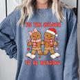 Tis The Season Reading Christmas Shirt Book Lovers Teacher Comfort Colors Sweatshirt Denim Tis The Season Reading Christmas Shirt Book Lovers Teacher Comfort Colors Sweatshirt Denim
