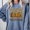 History Honoring Past Inspiring The Future Book Comfort Colors Sweatshirt Denim