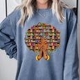 History Month Afro Women Girls Book Lover Librarian Comfort Colors Sweatshirt Denim History Month Afro Women Girls Book Lover Librarian Comfort Colors Sweatshirt Denim