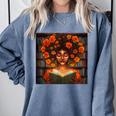 History Month Black Afro Girl Women Book Lovers Comfort Colors Sweatshirt Denim History Month Black Afro Girl Women Book Lovers Comfort Colors Sweatshirt Denim