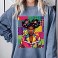 History Month Educated Black Women Girls Reading Book Comfort Colors Sweatshirt Denim History Month Educated Black Women Girls Reading Book Comfort Colors Sweatshirt Denim