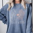 Trigger Warning Dark Romance Reader Smut Spicy Book Merch Comfort Colors Sweatshirt Denim