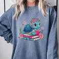 Turtle Bookworm Reading Book Bookworm Book Nerd Cute Graphic Comfort Colors Sweatshirt Denim Turtle Bookworm Reading Book Bookworm Book Nerd Cute Graphic Comfort Colors Sweatshirt Denim