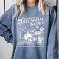 Unapologetically Antisocial Book Club Meets Weekly Retro Comfort Colors Sweatshirt Denim Unapologetically Antisocial Book Club Meets Weekly Retro Comfort Colors Sweatshirt Denim