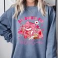 Valentine All Booked Book Coffee Coquette Bow Girl Women Comfort Colors Sweatshirt Denim Valentine All Booked Book Coffee Coquette Bow Girl Women Comfort Colors Sweatshirt Denim