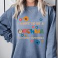 I Want To Be A Schwa Read Book Reading Librarian Comfort Colors Sweatshirt Denim