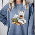 West Highland Terrier Books Dog Breed Westie For Men Women Kids Comfort Colors Sweatshirt Denim West Highland Terrier Books Dog Breed Westie For Men Women Kids Comfort Colors Sweatshirt Denim