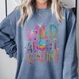 Wild About Reading Books Readers Lovers Bookworm Library Day Comfort Colors Sweatshirt Denim