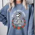 Will Yap About Books Comfort Colors Sweatshirt Denim