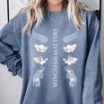 Wingspan Matters For Book Lover Comfort Colors Sweatshirt Denim Wingspan Matters For Book Lover Comfort Colors Sweatshirt Denim