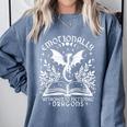 Women Dragons Bookish Fantasy Book Club Book Lover Reader Comfort Colors Sweatshirt Denim Women Dragons Bookish Fantasy Book Club Book Lover Reader Comfort Colors Sweatshirt Denim