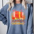 Women's All Booked For Valentine Teacher Valentines Reading Book Comfort Colors Sweatshirt Denim Women's All Booked For Valentine Teacher Valentines Reading Book Comfort Colors Sweatshirt Denim