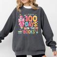 100th Day Of School Teacher Floral 100 Days In The Books Comfort Colors Sweatshirt Pepper