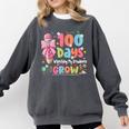 100th Day Of School Teacher Women Floral Books Comfort Colors Sweatshirt Pepper 100th Day Of School Teacher Women Floral Books Comfort Colors Sweatshirt Pepper