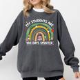 100th Day Of School Teachers Students Women Floral Books Comfort Colors Sweatshirt Pepper 100th Day Of School Teachers Students Women Floral Books Comfort Colors Sweatshirt Pepper
