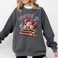 40th Birthday Chapter 40 Birthday Shirt Women Book Lover Comfort Colors Sweatshirt Pepper